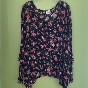 Audrey Floral Swing Top
